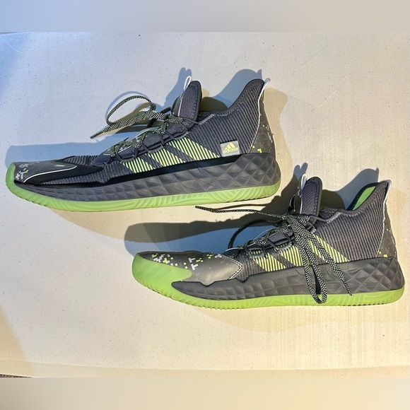 Adidas Men’s Pro Boost Low Basketball Shoes Digi Camo Green Gray‎ FW8525 Size 13 - Picture 4 of 8